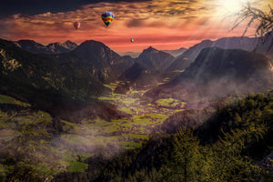 framedposter-print-hot-air-balloons-in-the-sunset