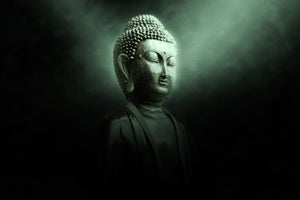 3-piece-aluminium-print-buddha-in-mystical-light