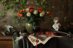 framedposter-print-still-life-with-violin-and-flowers-iii