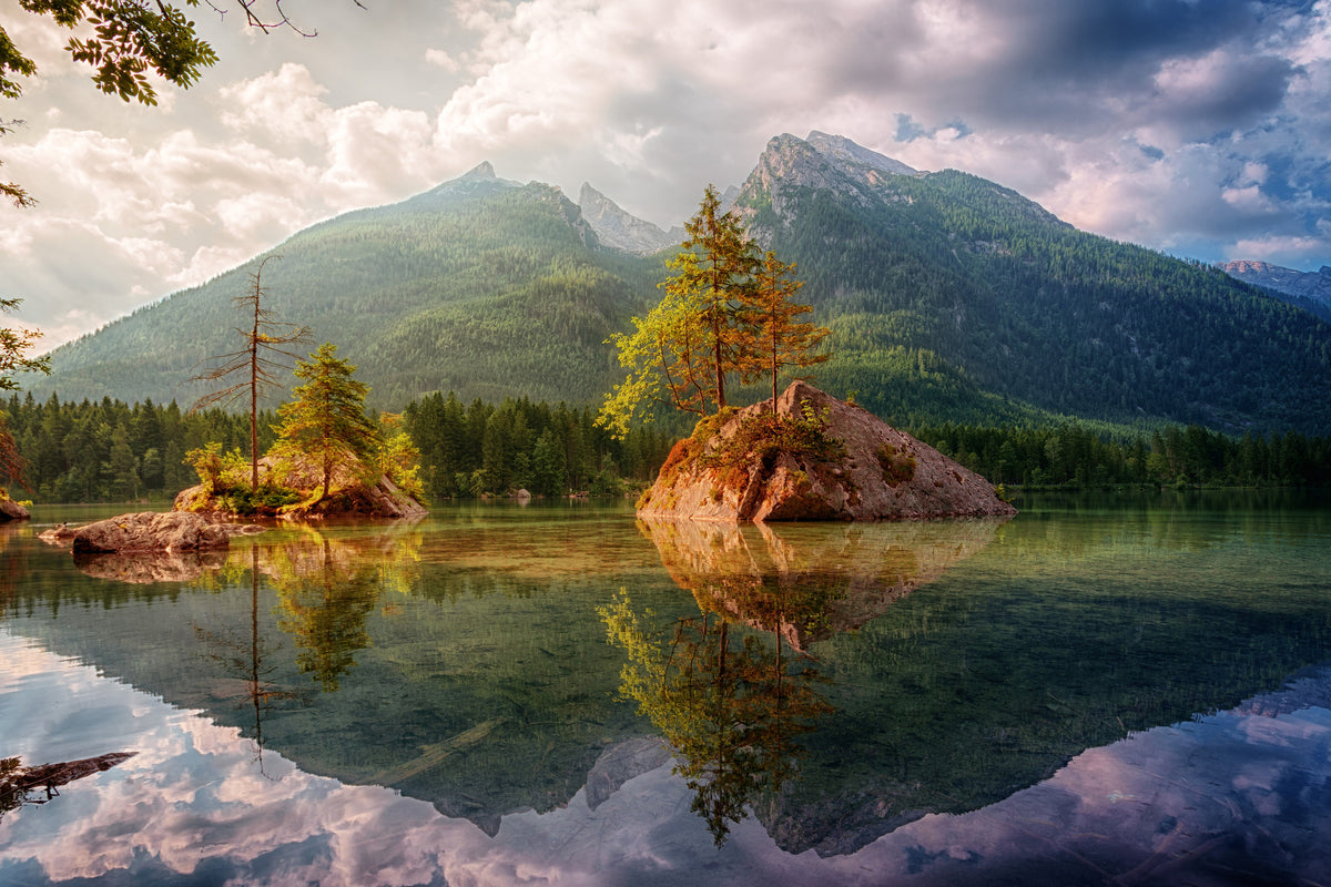 3-piece-aluminium-print-the-clear-mountain-lake