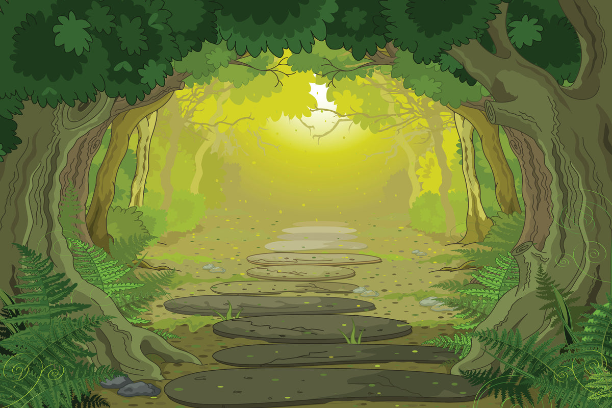 3-piece-aluminium-print-fairy-tales-forest