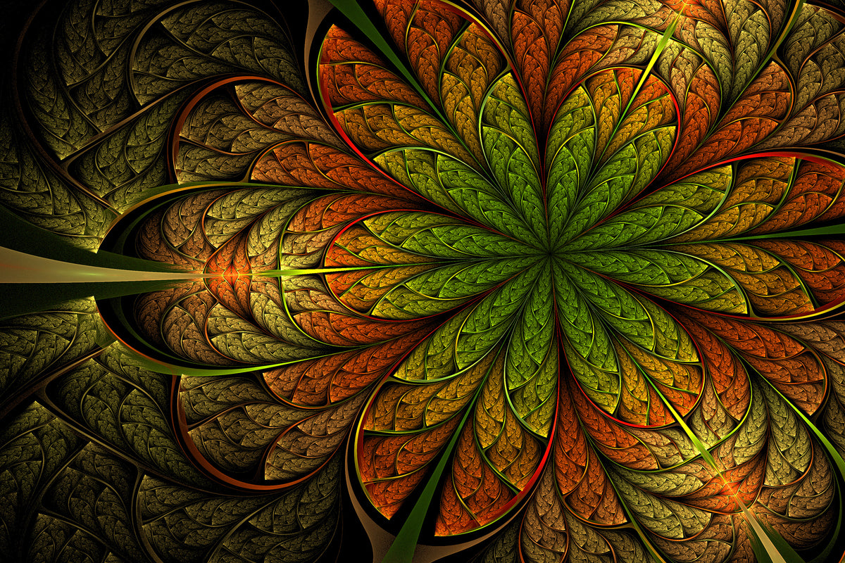 framedposter-print-abstract-floral-pattern