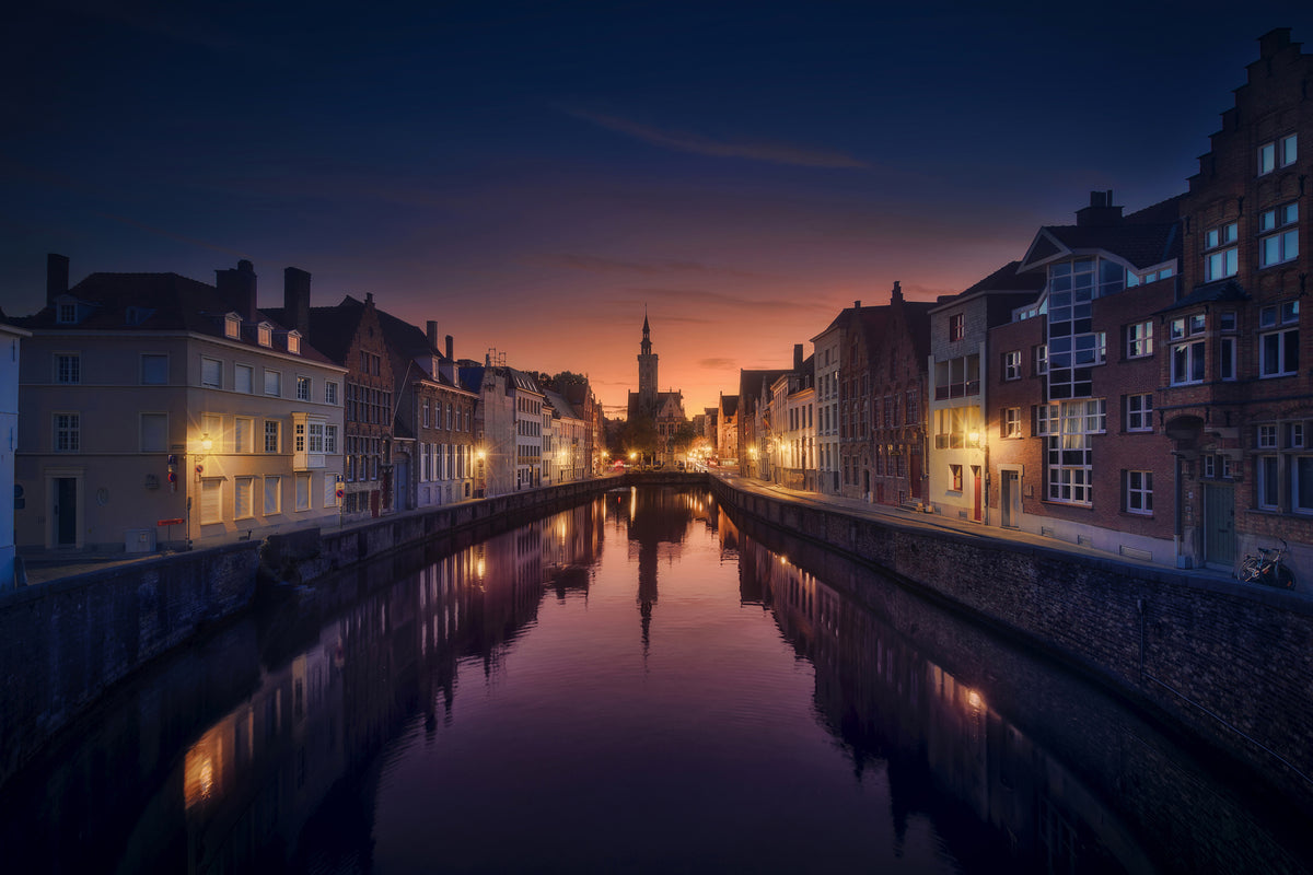 modern-3-piece-acrylic-print-sunset-in-brugge