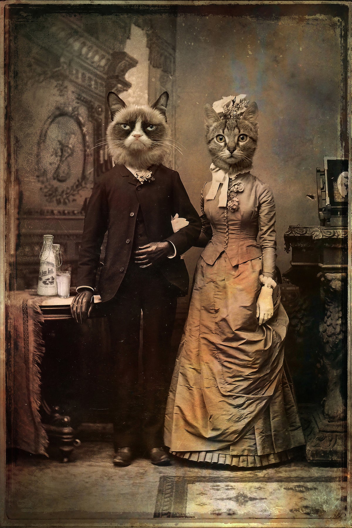framedcanvas-print-cat-couple-x
