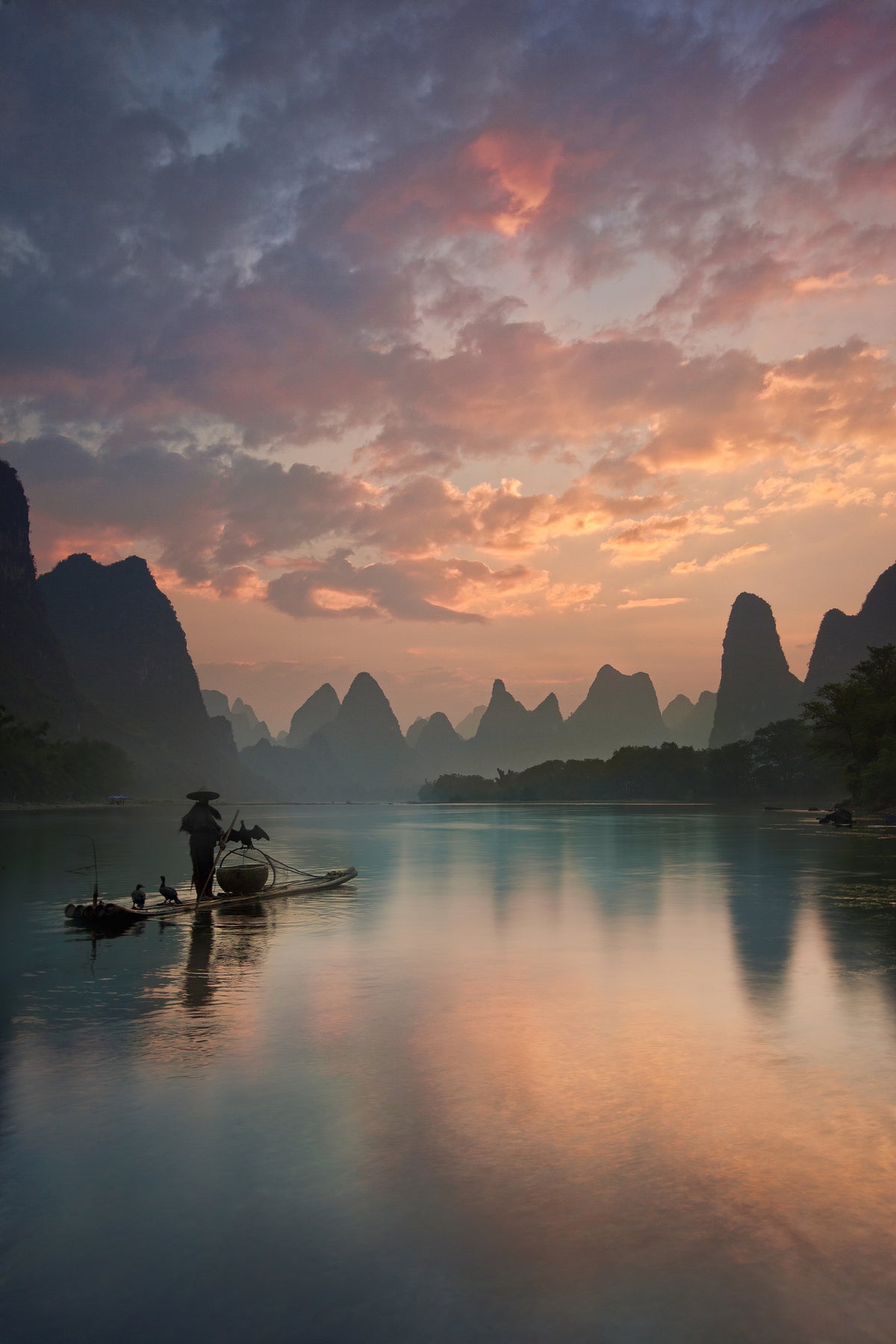 acrylic-print-li-river-sunrise