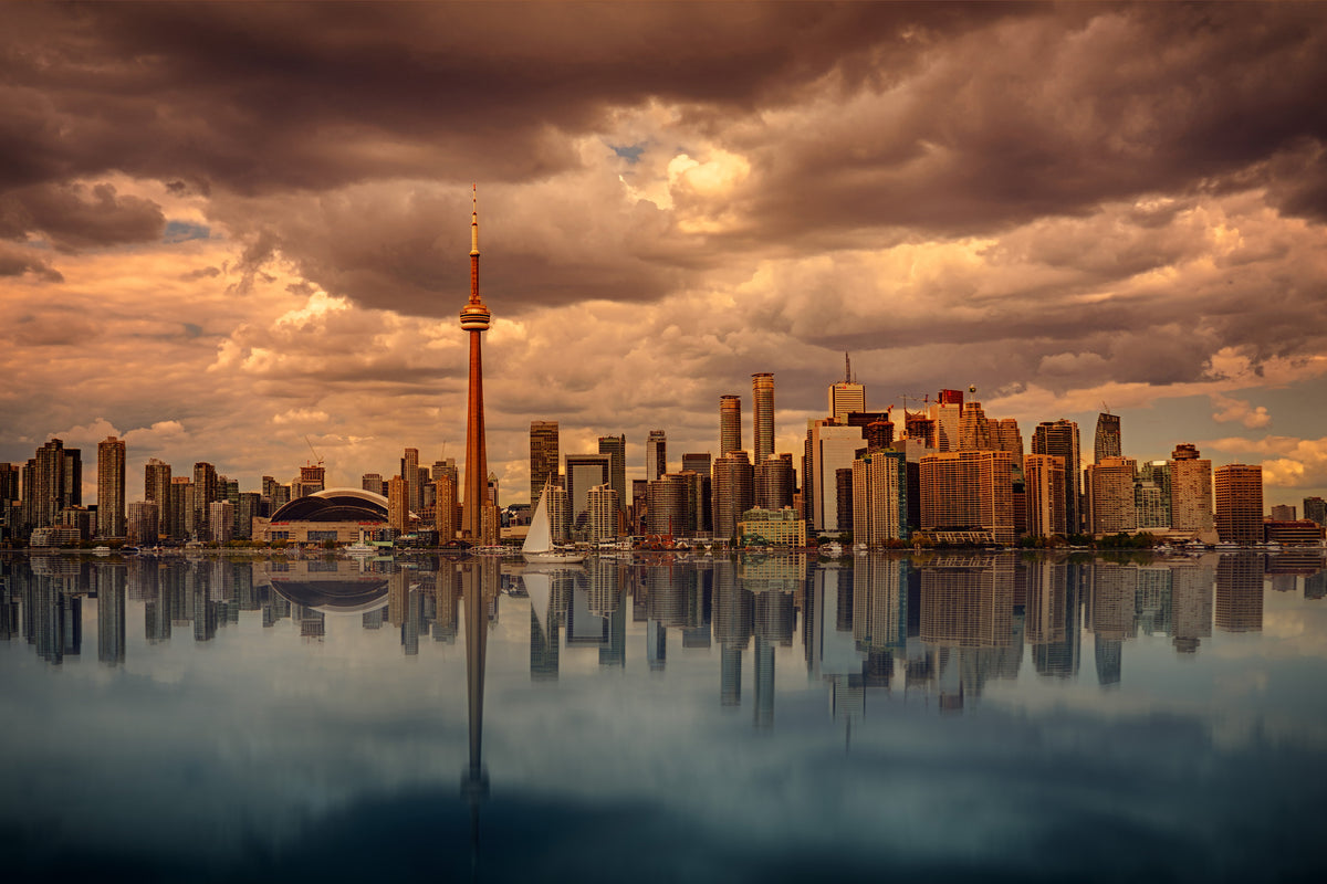 3-piece-acrylic-print-toronto-at-dusk