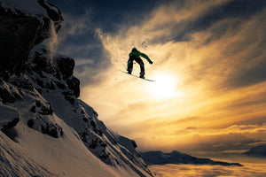 poster-print-sunset-snowboarding-x