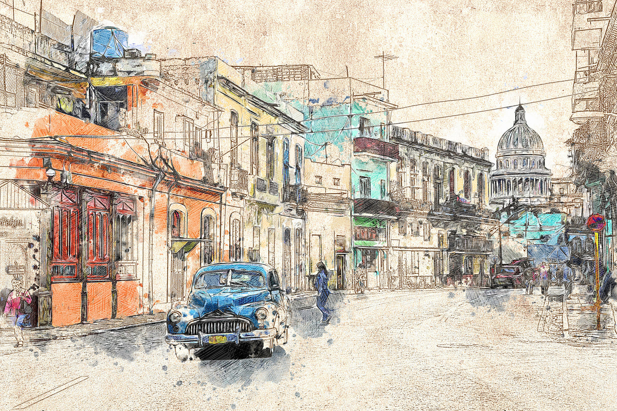 poster-print-painting-vintage-cuba