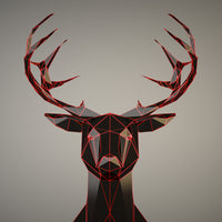 9-piece-acrylic-print-antlers