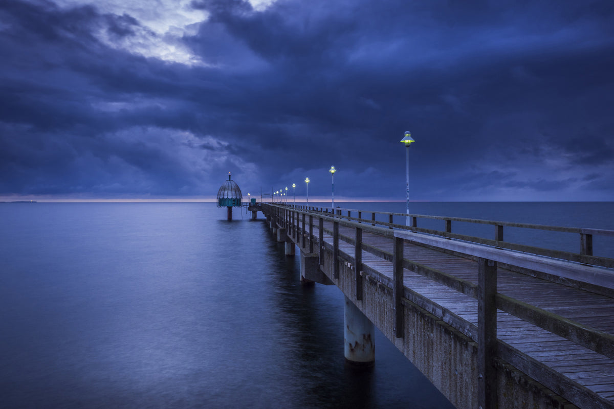 aluminium-print-pier-at-night
