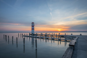 acrylic-print-lighthouse-in-the-sunset