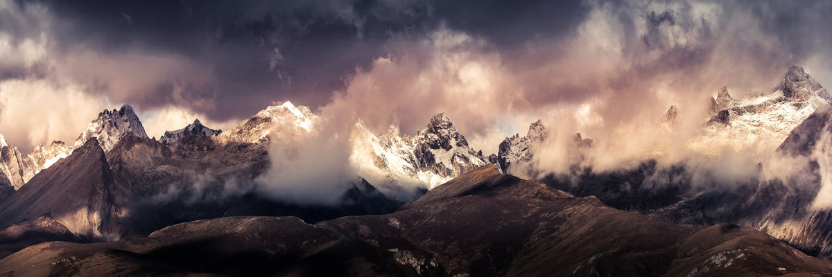panoramic-aluminium-print-tibet-snow-mountain-panorama