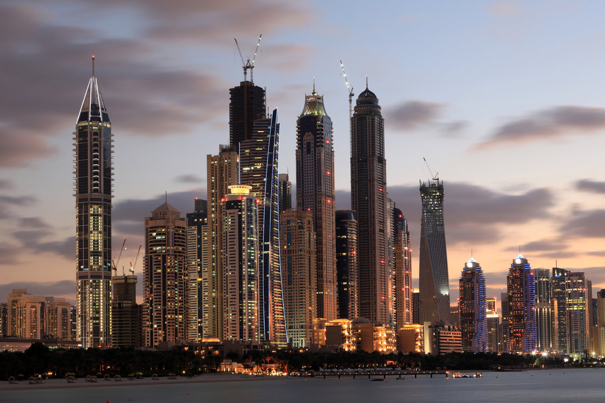 framedcanvas-print-skyline-dubai-at-sunset