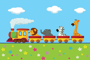 canvas-print-animal-train