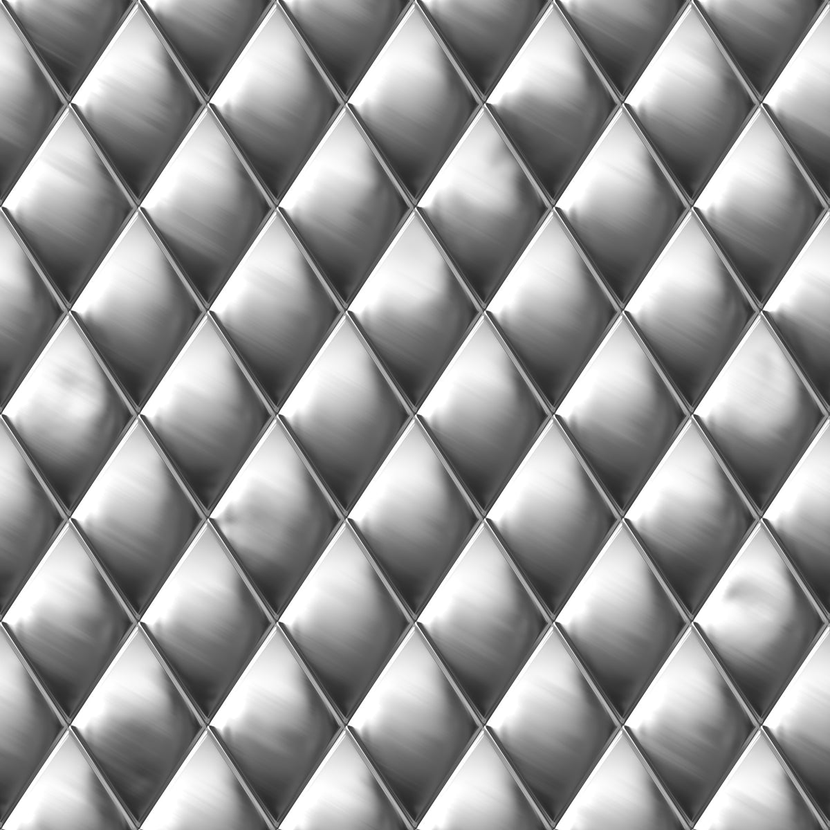 9-piece-aluminium-print-3d-lozenges-silver-grey