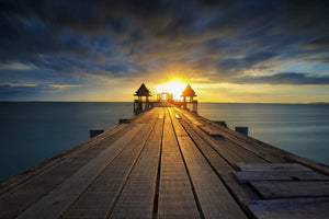 canvas-print-sunset-at-the-wooden-bridge