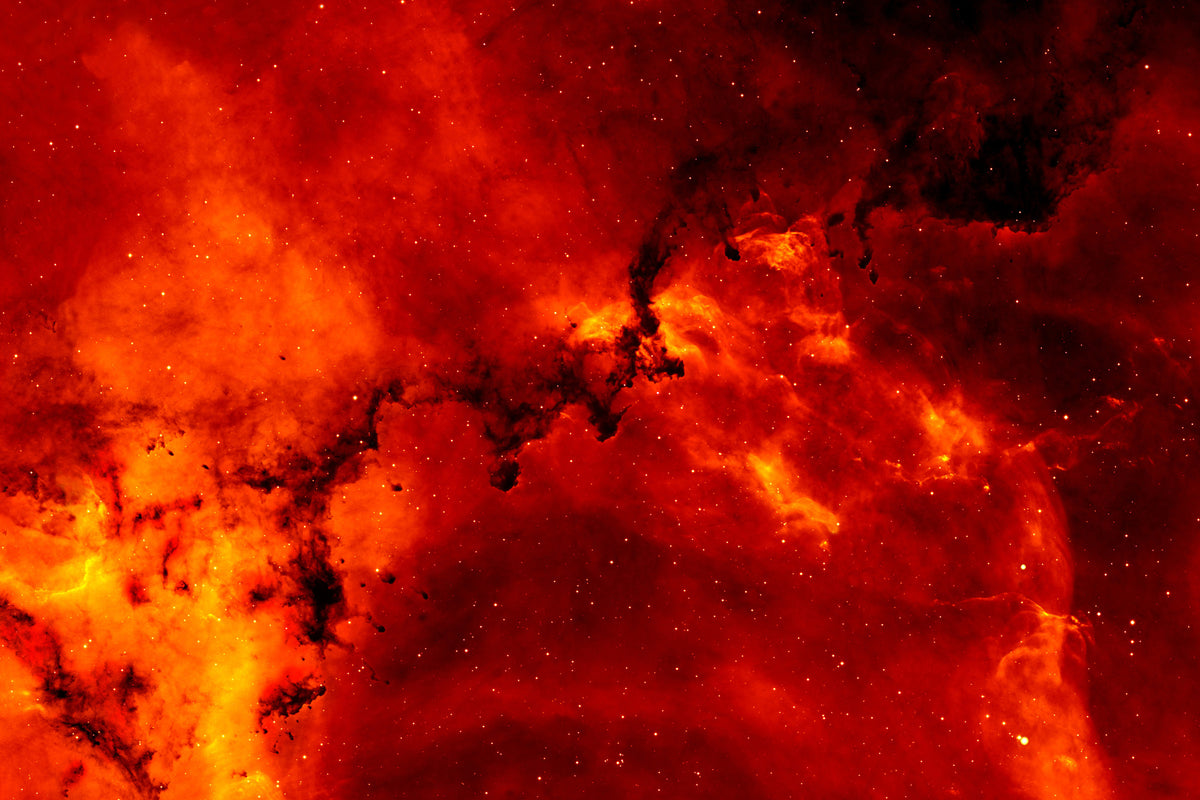 modern-3-piece-aluminium-print-red-starry-sky
