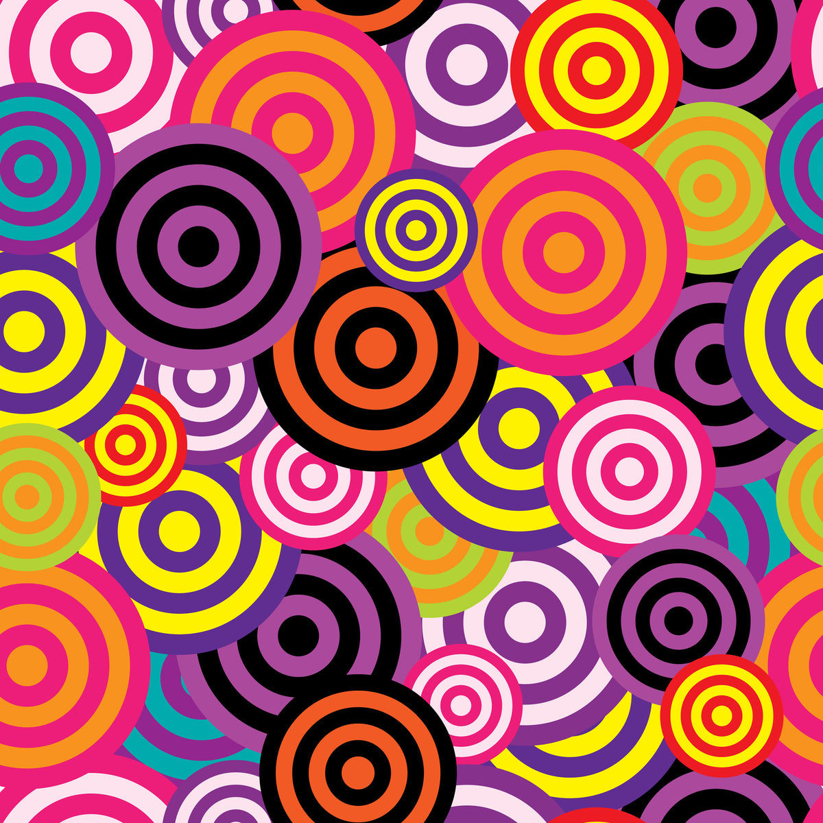 4-piece-acrylic-print-colorful-retro-circles