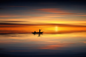 3-piece-canvas-print-boat-in-the-golden-light