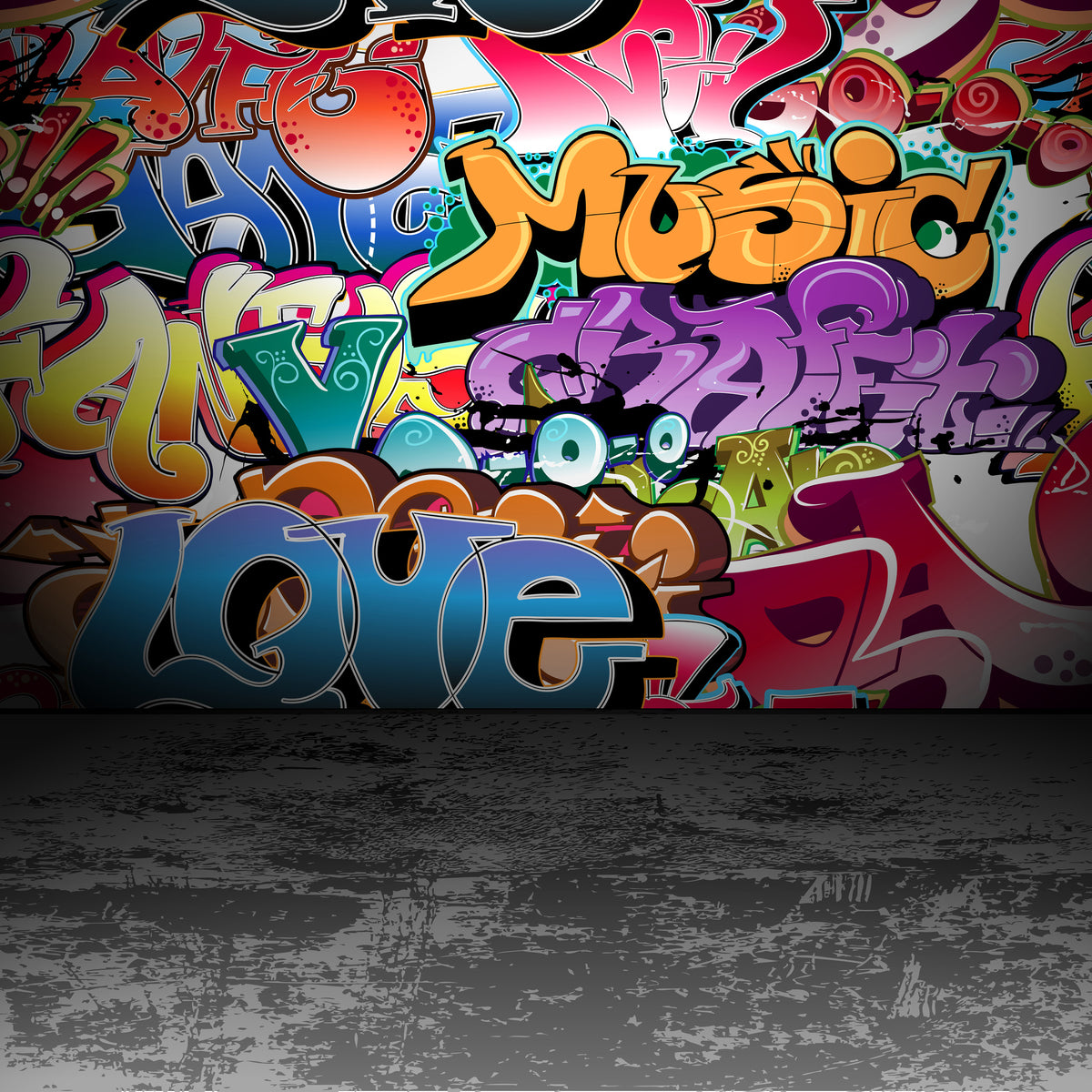4-piece-acrylic-print-graffiti-writing