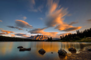 modern-3-piece-canvas-print-two-jack-lake-sunset
